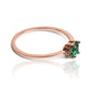 Grape inspiration emerald engagement ring