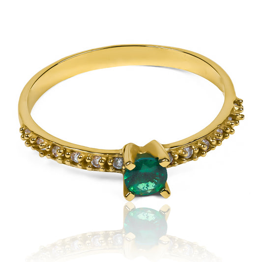 Anillo eternity Green