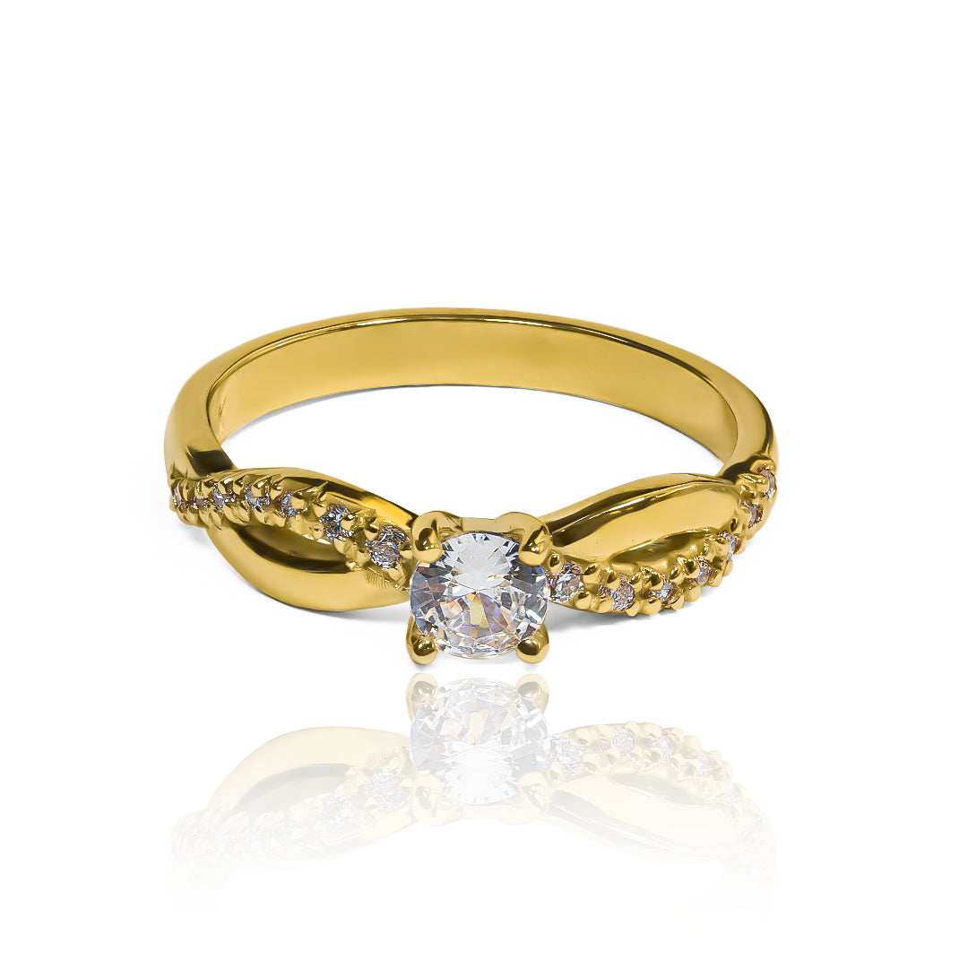 Twisted engagement ring