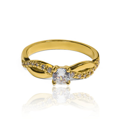 Twisted engagement ring