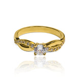 Twisted engagement ring