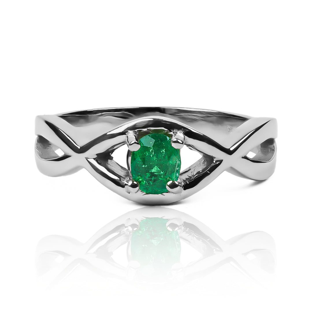 Anillo infinity Esmeralda