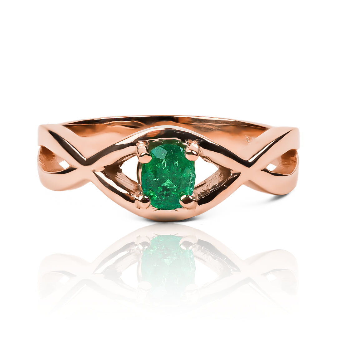 Anillo infinity Esmeralda
