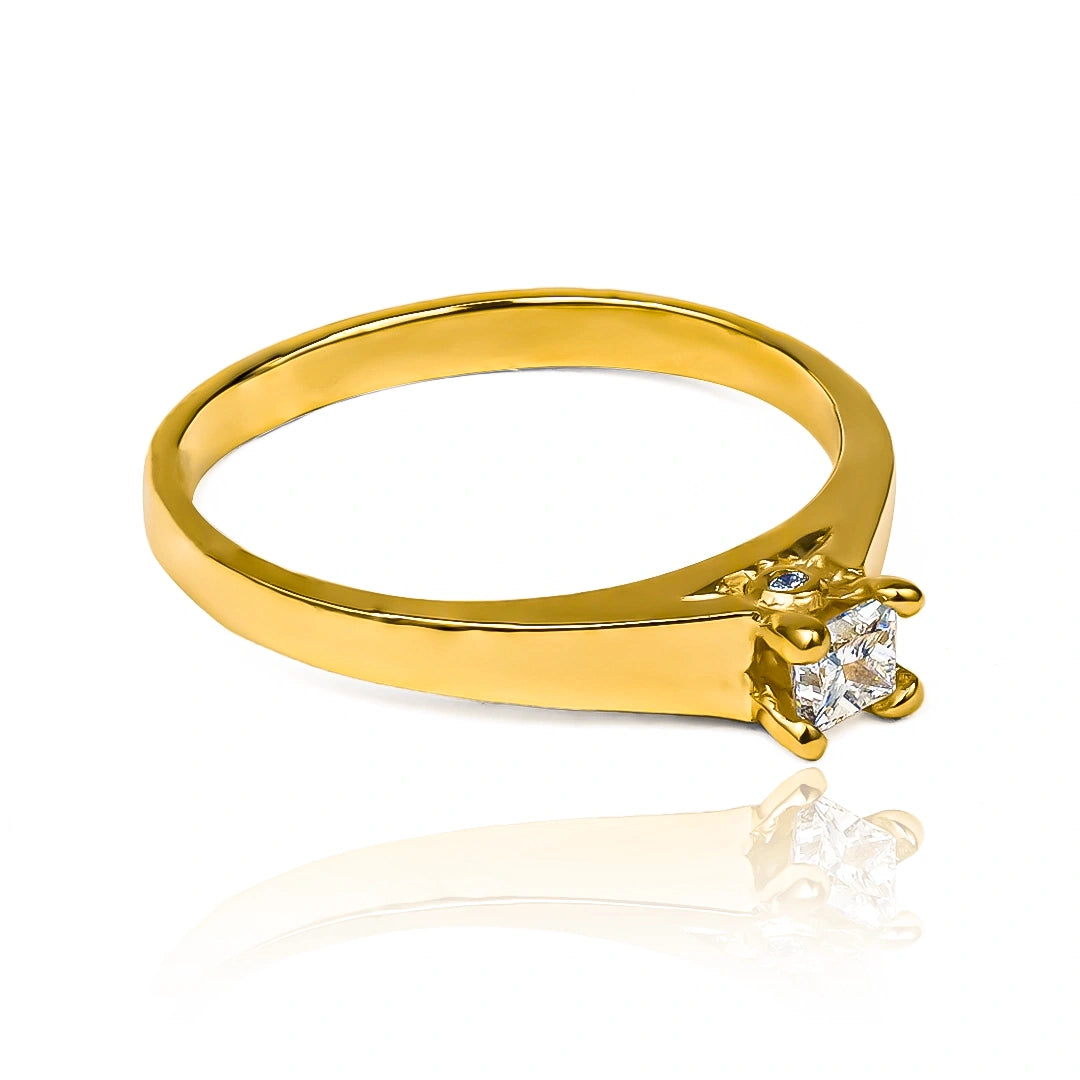 Anillo de compromiso Love Passage Diamond, elaborado en oro 18k por Joyería caracas, cuenta con certificado de calidad y garantía para toda la vida.