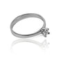 Mini pyramid engagement ring