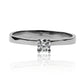 Mini pyramid engagement ring