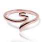 Anillo Smooth Snake lisa fabricado en oro de 18k por Joyería Caracas. Cuenta con un certificado de calidad y garantía de por vida.