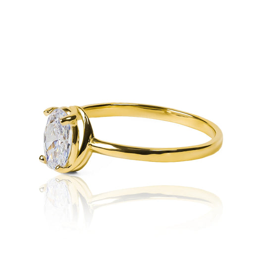 Anillo Silent Spin ovalado