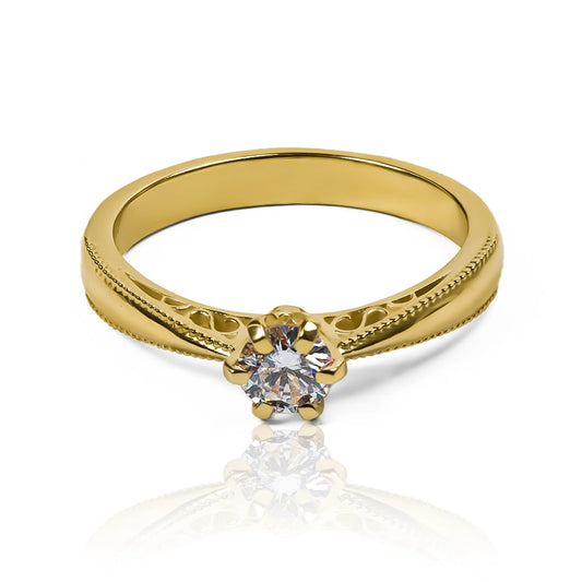 Anillo white tradition moissanita