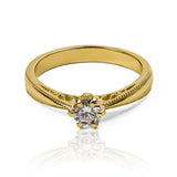 Anillo white tradition moissanita