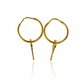 Estos hermosos aretes sin fin con llaves, elaborados en oro 18K por Joyería Caracas, son la combinación perfecta de elegancia y estilo. Con una garantía de por vida, aseguran que serán una adición duradera a su colección de joyas. Un toque lujoso para cualquier atuendo.