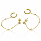 Descubra la elegancia y exclusividad con nuestros Aretes Topo + Earcuff I en Oro 18K. Parte de la exclusiva Joyería Caracas, estos aretes garantizan calidad y sofisticación, con una garantía de por vida. Lleve su estilo al siguiente nivel con estos impresionantes aretes.
