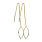 Aretes hoja aguja I