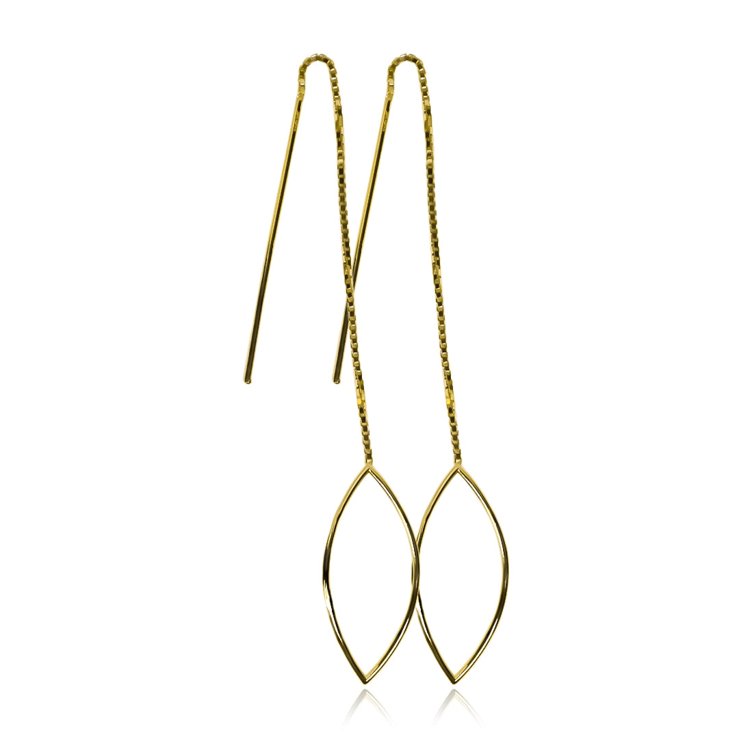 Aretes hoja aguja I