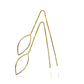 Aretes hoja aguja I