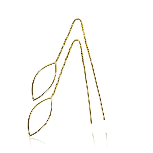 Aretes hoja aguja I