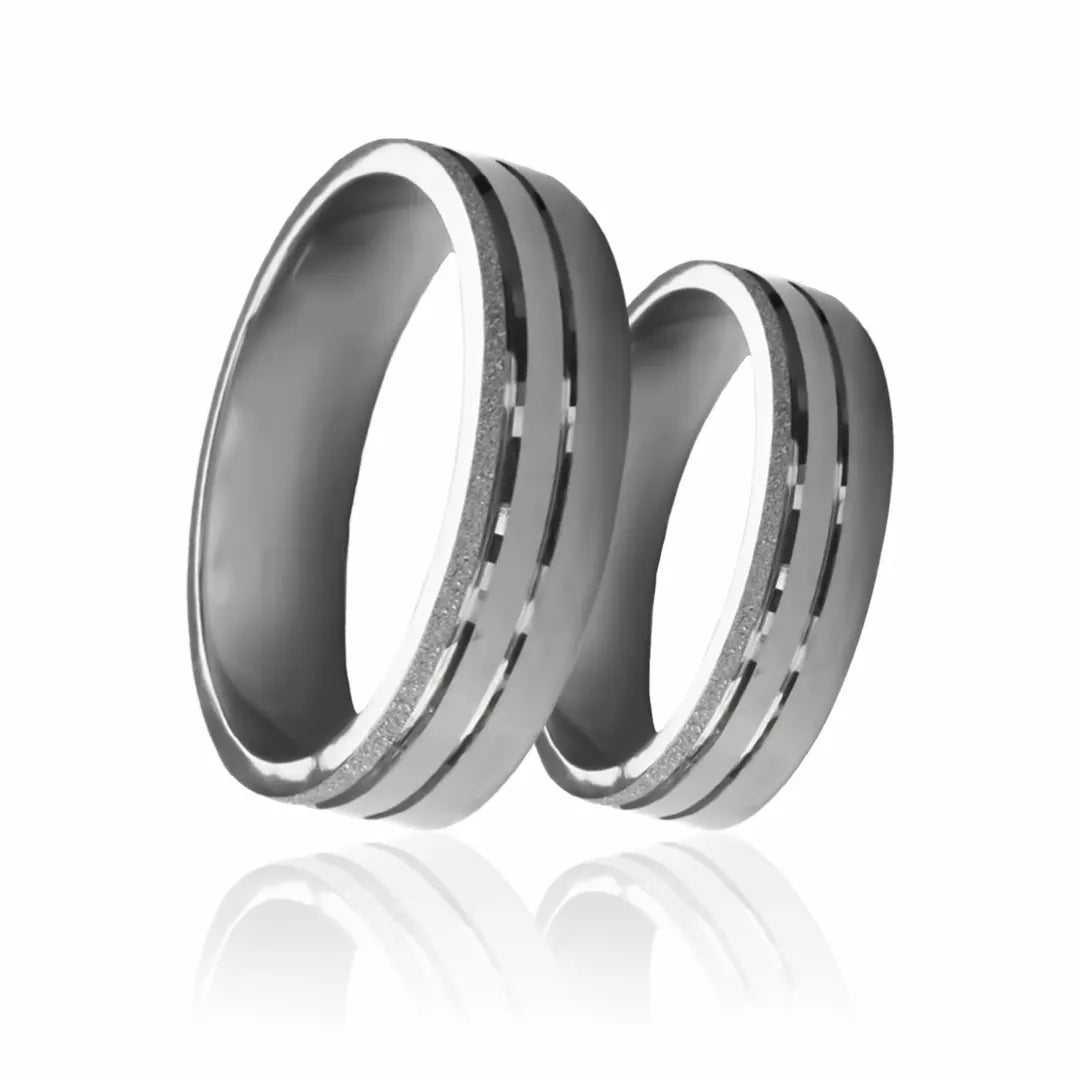 Argollas de matrimonio Western, fabricadas en oro 18k de Joyería Caracas, cuentan con certificados de calidad y garantía para toda la vida.