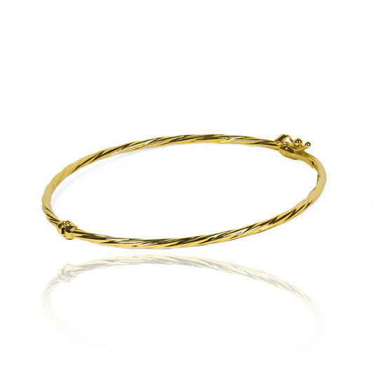 Pulsera aro Melcocha SI elaborada en oro 18K por Joyería Caracas, cuenta con su garantía de por vida.