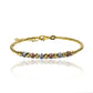 Pulsera Diamantada sin fin I 3 oros fabricadas en Oro 18K por Joyería Caracas. Además, cuenta con una garantía para toda la vida.