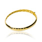 Pulsera Brazalete medio diamantado elaborada en oro 18K por Joyería Caracas, cuenta con garantía de por vida.