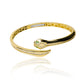 Pulsera Brazalete Serpiente elaborada en oro 18K por Joyería Caracas. Cuenta con garantía de por vida.