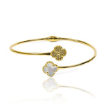 Pulsera Aro duo clovers