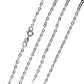 Cadena Clásica 50 white, elaborada en oro blanco de 18k por Joyería Caracas, cuenta con certificado de calidad y garantía de por vida.