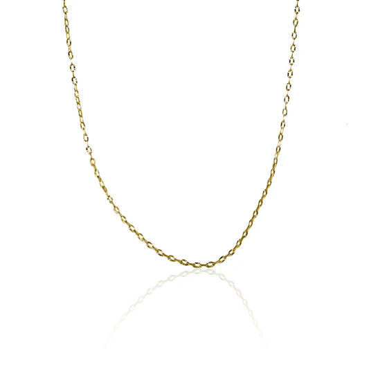 Hecho con oro de 18 quilates de la Joyería Caracas, la Cadena Classic F50 es una elegante pieza de alta calidad. Su diseño clásico y duradero garantiza una inversión segura y un estilo atemporal.