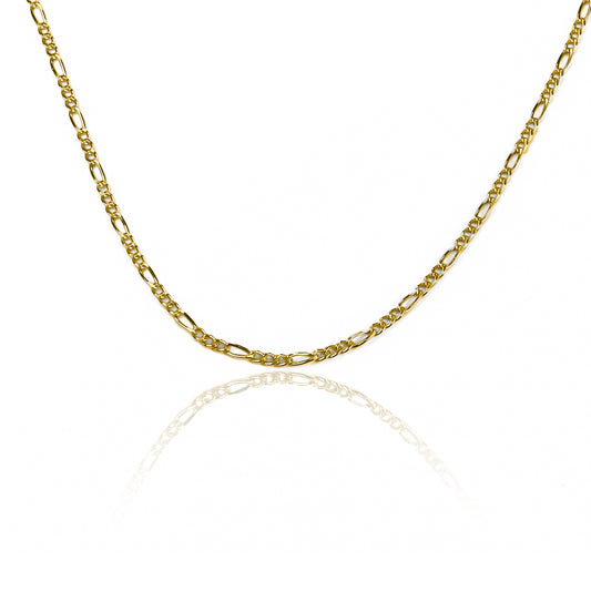 Cadena Cubana 3x1 40 de Joyería Caracas está fabricada en oro de 18k. Cuenta con certificado de calidad y garantía de por vida.