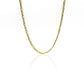 Cadena Cubana 3x1 45 fabricada en oro 18k por Joyería Caracas, cuenta con certificado de calidad y garantía de por vida.