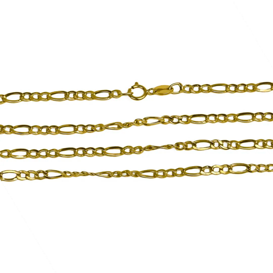 Cadena cubana 3x1 50 es un diseño elegante y sofisticado de Joyería Caracas confeccionado en oro de 18k. Cuenta con garantía de por vida. 