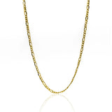 Cadena cubana 3x1 de 60cm. Confeccionada en oro de 18k por la prestigiosa Joyería Caracas, cuenta con garantía de por vida. 