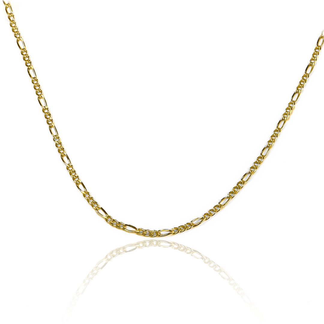 Cadena Cubana 3x1 E50 fabricada en oro 18k por Joyería Caracas, cuenta con certificado de calidad y garantía de por vida.