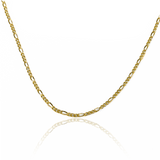 Cadena Cubana 3x1 E50 fabricada en oro 18k por Joyería Caracas, cuenta con certificado de calidad y garantía de por vida.