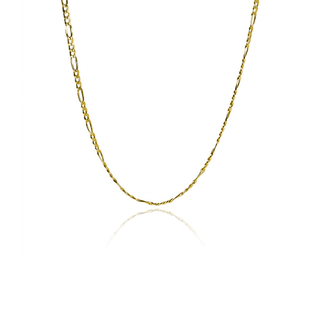 Cadena cubana 3x1 S45 P fabricada en oro 18k por Joyería Caracas, cuenta con certificado de calidad y garantía de por vida.