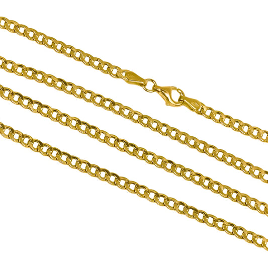 Cadena Cubana E40 fabricada en oro de 18K por Joyería Caracas, cuenta con certificado de calidad y garantía de por vida.