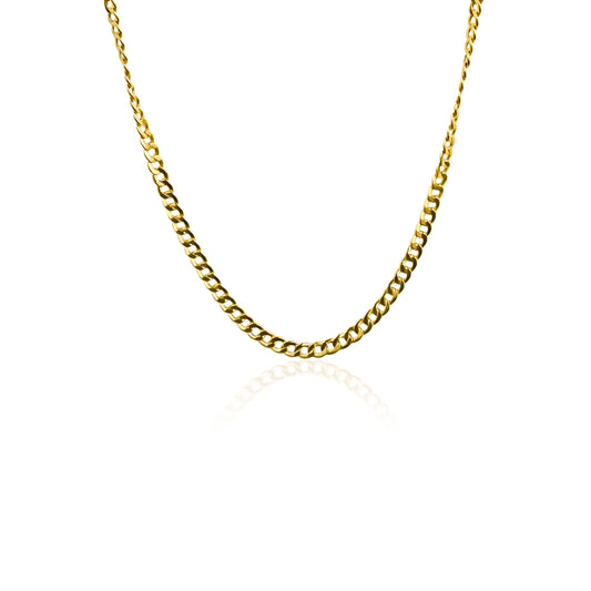 Cadena Cubana E40 fabricada en oro de 18K por Joyería Caracas, cuenta con certificado de calidad y garantía de por vida.