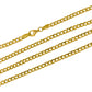 Cadena Cubana E45 fabricada en oro de 18k por Joyería Caracas, cuenta con certificado de calidad y garantía de por vida.