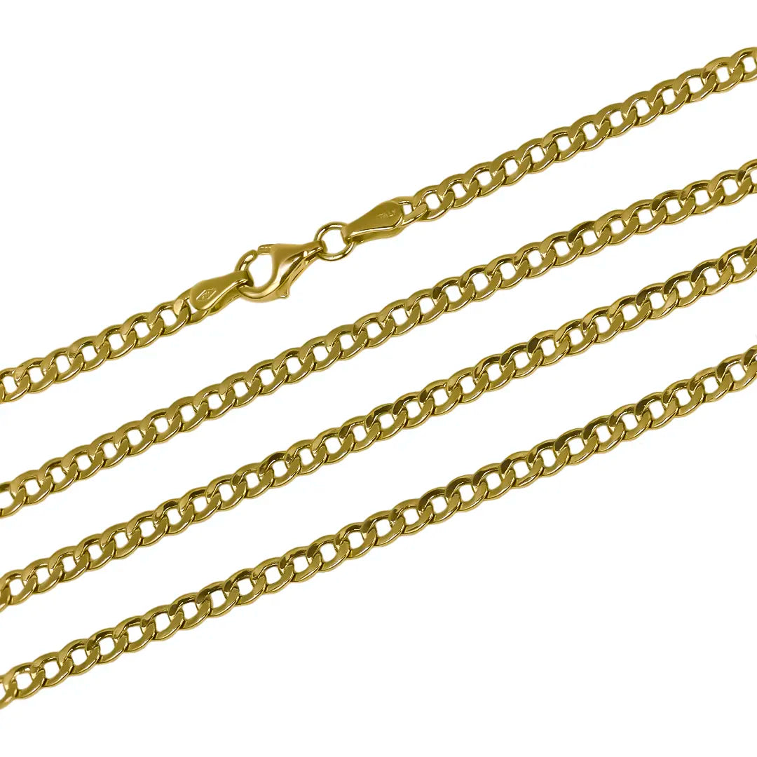 Cadena cubana seguida M50 en oro de 18K de la Joyería Caracas es el accesorio perfecto para cualquier ocasión. Cuenta con garantía de por vida. 