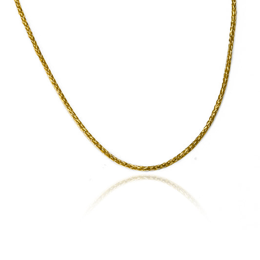 Cadena Cube spine 45 SS I fabricada en oro 18k por Joyería Caracas cuenta con certificado de calidad y garantía de por vida.