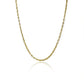 Cadena Escalera Brillante 50 fabricada en oro de 18k por Joyería Caracas. Cuenta con certificado de calidad y garantía de por vida.