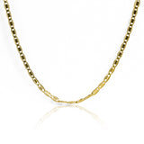 Cadena Escalera espejo diamantada M 50 fabricada en oro 18k por Joyería Caracas, cuenta con certificado de calidad y garantía de por vida.
