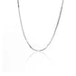 Cadena Escalera Plana 45 blanco de Joyería Caracas es una opción elegante y sofisticada para cualquier ocasión. Hecha en oro de 18k.