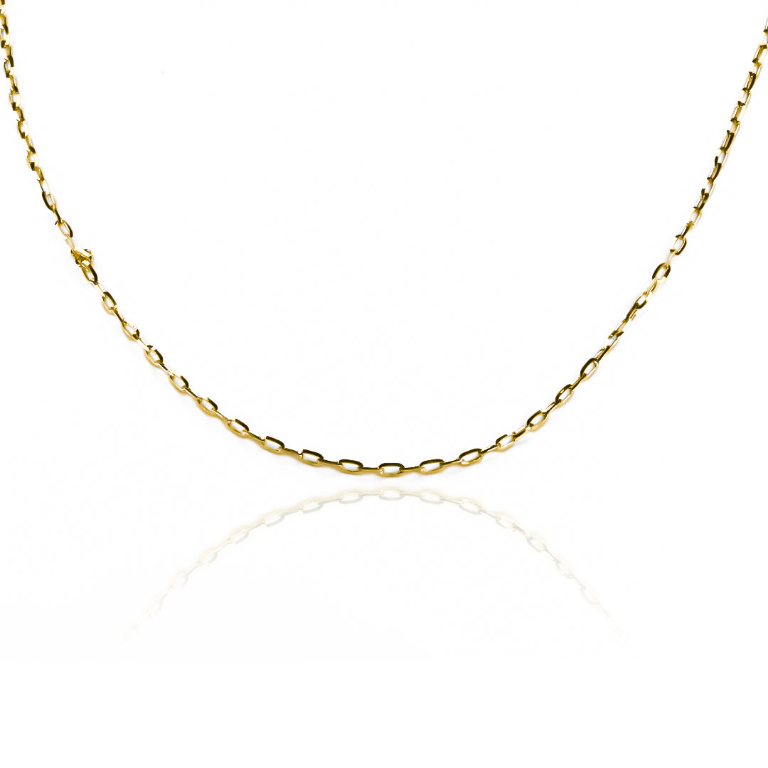 Cadena Veneciana Longata M40 fabricada en oro 18k por Joyería Caracas, cuenta con garantía para toda la vida.