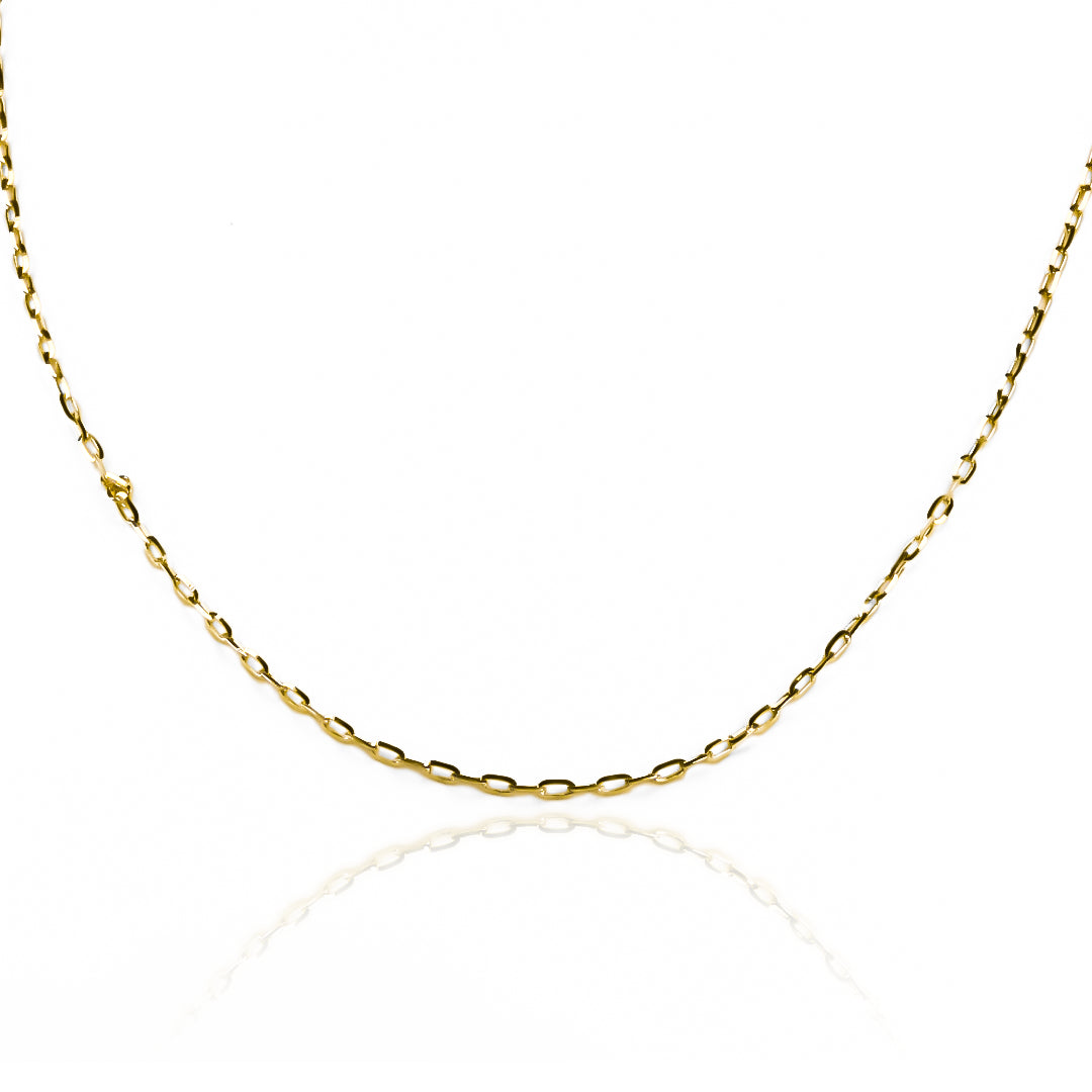 Cadena Veneciana Longata M50 fabricada en oro 18k por Joyería Caracas, cuenta con garantía de por vida.