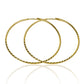 Candongas Square tube Klint XL, fabricadas en Oro 18K por Joyería Caracas, cuenta con certificado de calidad y garantía de por vida.