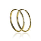Candongas Square tube Klint L, fabricada en Oro 18K por Joyería Caracas, cuenta con certificado de calidad y garantía de por vida.