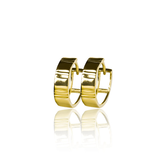 Candongas diamantadas vinculo, elaboradas en oro de 18K por Joyería Caracas. Con garantía para toda la vida.