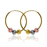 Aretes Sin fin XLM + esfera - wJC fabricados en oro 18K por Joyería Caracas son una inversión que durará toda la vida.