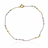 Pulsera Esferas 3 oros II